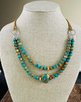 Turquoise and Spiny Oyster Necklace