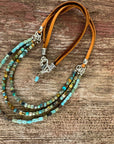 Tiny Box Turquoise Layered Necklace