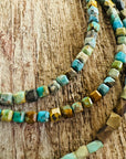 Tiny Box Turquoise Layered Necklace