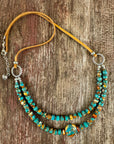 Turquoise and Spiny Oyster Necklace
