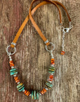 Turquoise with Coral Necklace