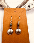 Southwest Hammered Turquoise Earrings