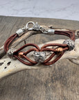 Celtic Style Leather Bracelet