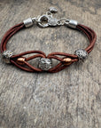 Celtic Style Leather Bracelet