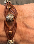 Celtic Style Leather Bracelet