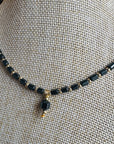 Hematite and Gold Filled Beaded Necklace