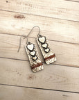 Mixed Metal Heart Earrings
