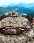 Celtic Style Leather Bracelet