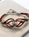 Celtic Style Leather Bracelet
