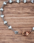 Tiny Hearts and copper Bracelet