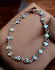 Tiny Hearts and copper Bracelet