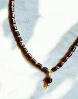 Hematite and Gold Filled Beaded Necklace
